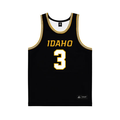 Idaho - NCAA Women's Basketball : Kyra Gardner - Black Basketball Jersey-0