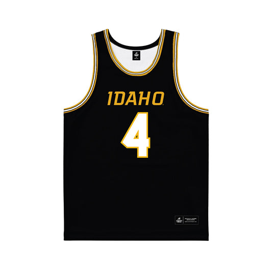 Idaho - NCAA Women's Basketball : Hope Hassmann - Black Basketball Jersey-0