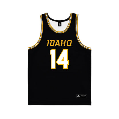 Idaho - NCAA Men's Basketball : Kolton Mitchell - Black Basketball Jersey