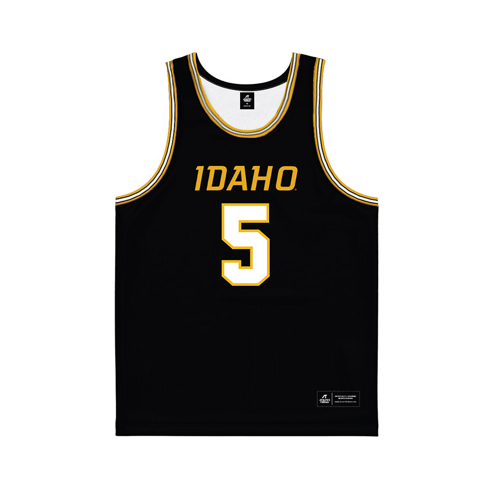 Idaho - NCAA Men's Basketball : Isaiah Brickner - Black Basketball Jersey