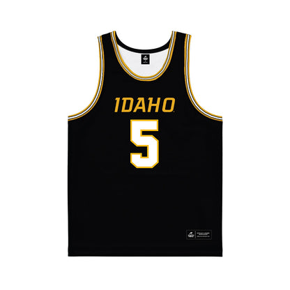 Idaho - NCAA Men's Basketball : Isaiah Brickner - Black Basketball Jersey