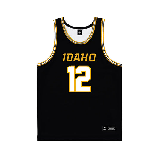 Idaho - NCAA Men's Basketball : Jackson Rasmussen - Black Basketball Jersey-0