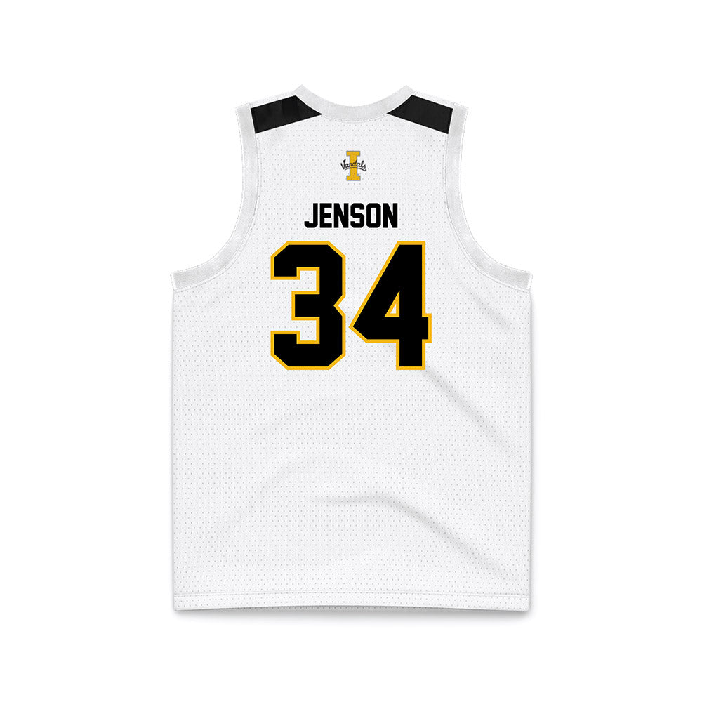 Idaho - NCAA Men's Basketball : Will Jenson - White Basketball Jersey-1