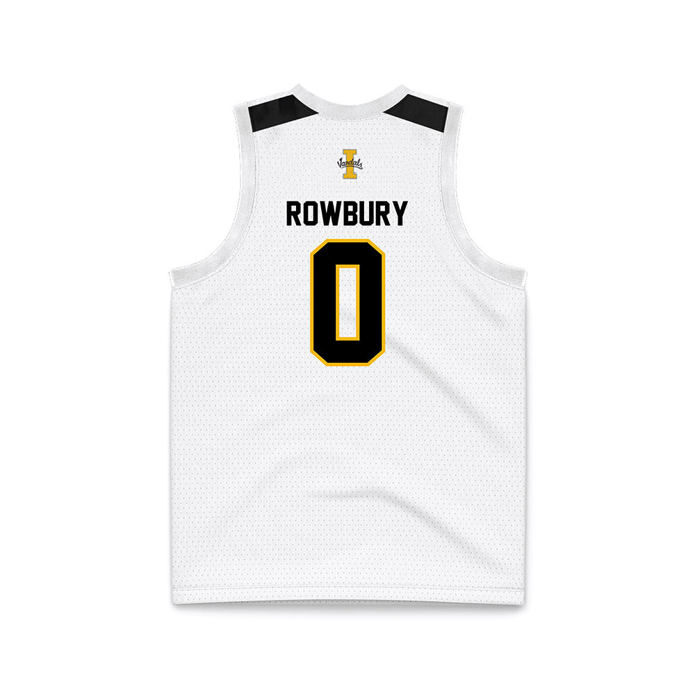 Idaho - NCAA Men's Basketball : Brody Rowbury - White Basketball Jersey-1