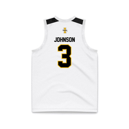 Idaho - NCAA Men's Basketball : Biko Johnson - White Basketball Jersey-1