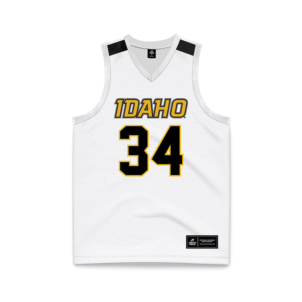 Idaho - NCAA Men's Basketball : Will Jenson - White Basketball Jersey-0