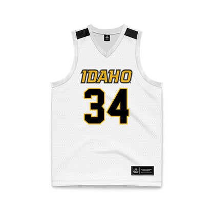 Idaho - NCAA Men's Basketball : Will Jenson - White Basketball Jersey-0