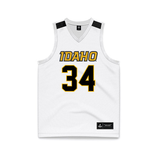 Idaho - NCAA Men's Basketball : Will Jenson - White Basketball Jersey-0
