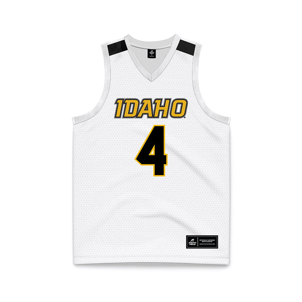 Idaho - NCAA Men's Basketball : Aidan Sevilla - White Basketball Jersey-0