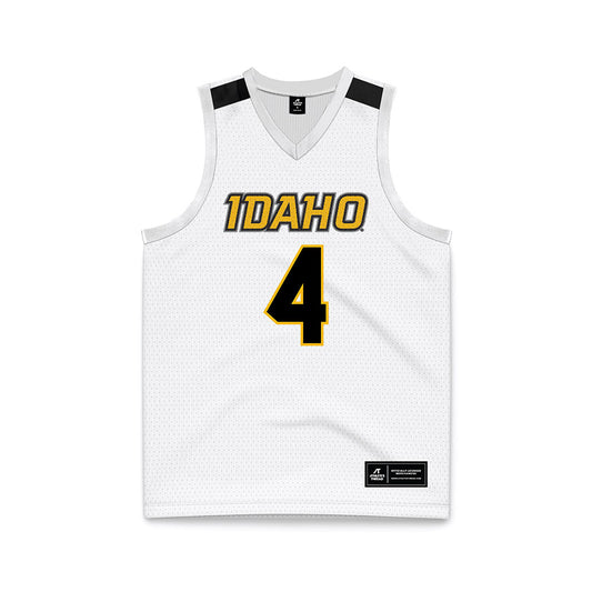 Idaho - NCAA Men's Basketball : Aidan Sevilla - White Basketball Jersey-0