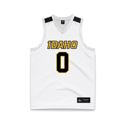 Idaho - NCAA Men's Basketball : Brody Rowbury - White Basketball Jersey-0