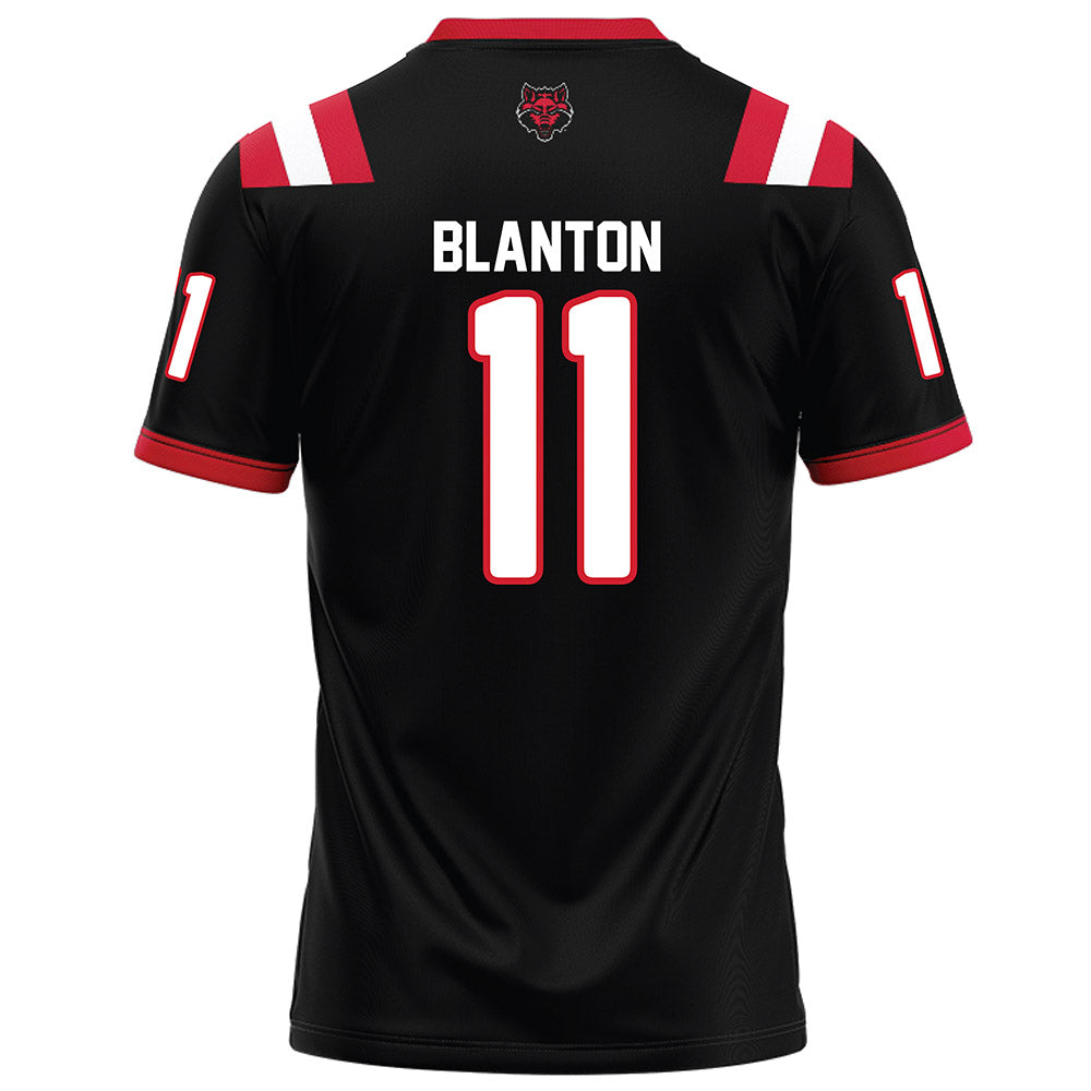 Arkansas State - NCAA Football : Demarcco Blanton - Black Football Jersey-1