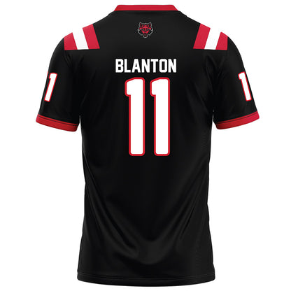 Arkansas State - NCAA Football : Demarcco Blanton - Black Football Jersey-1