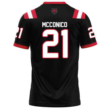 Arkansas State - NCAA Football : Malik McConico - Black Football Jersey-1