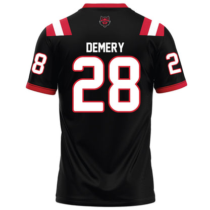 Arkansas State - NCAA Football : Daniel Demery - Black Football Jersey-1