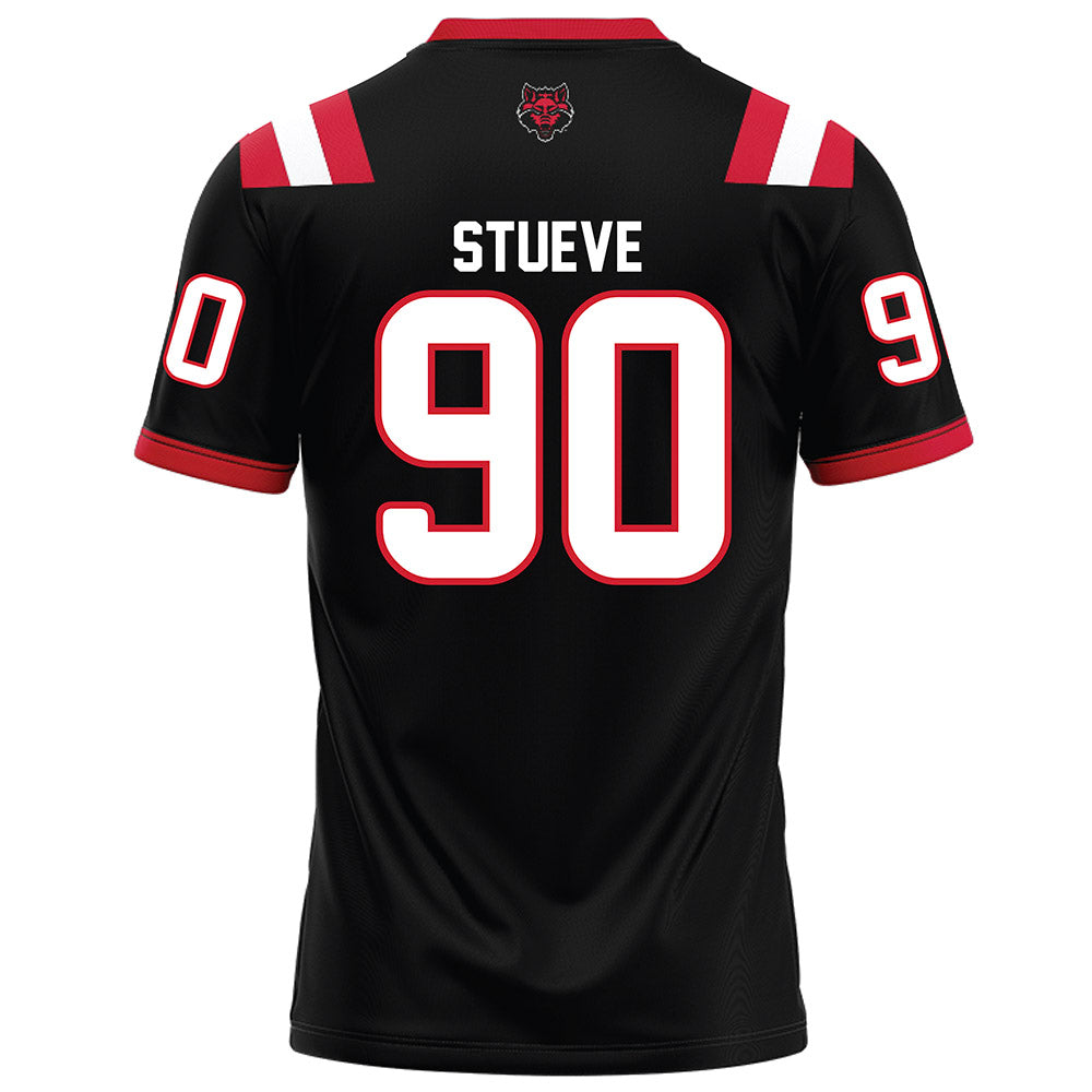 Arkansas State - NCAA Football : Lincoln Stueve - Black Football Jersey-1