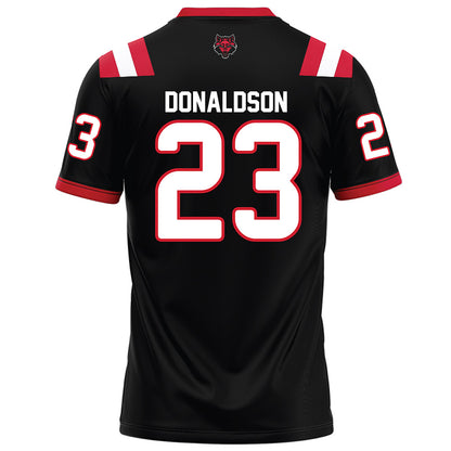 Arkansas State - NCAA Football : Caleb Donaldson - Black Football Jersey-1