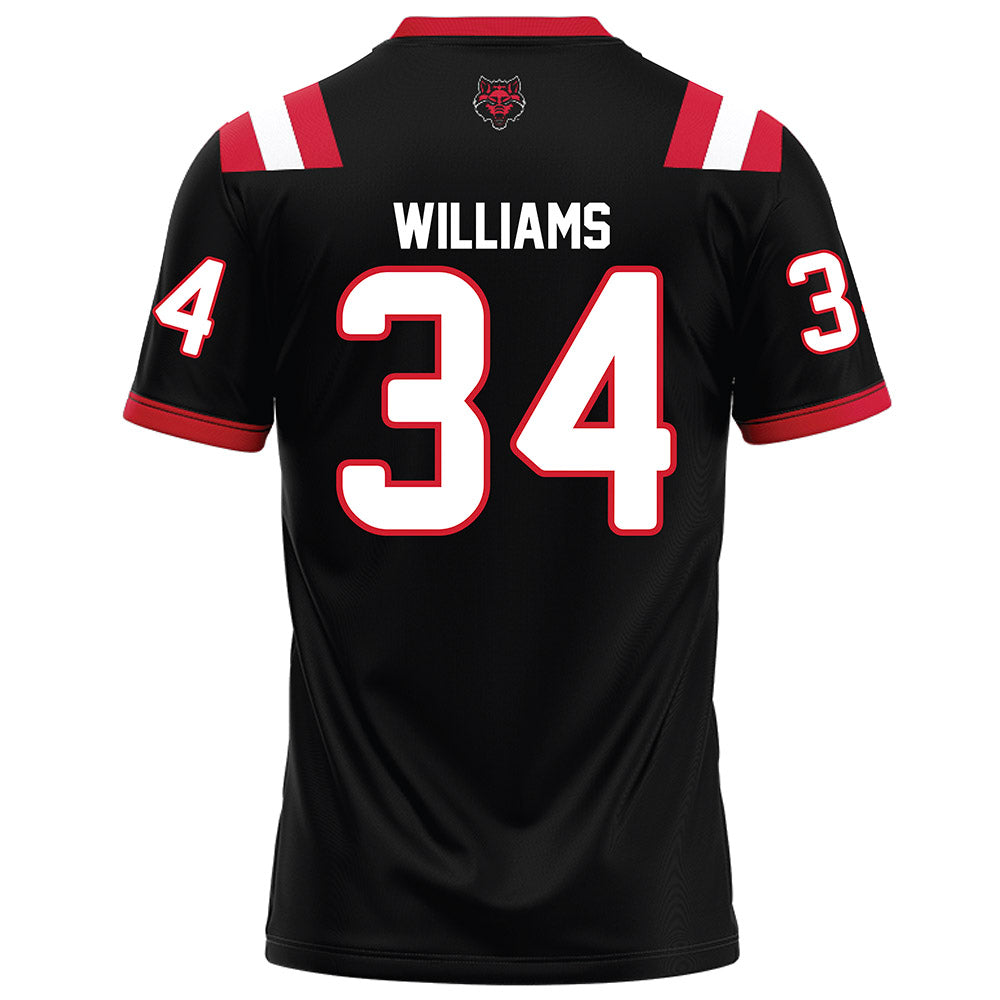 Arkansas State - NCAA Football : Marquis Williams - Black Football Jersey-1