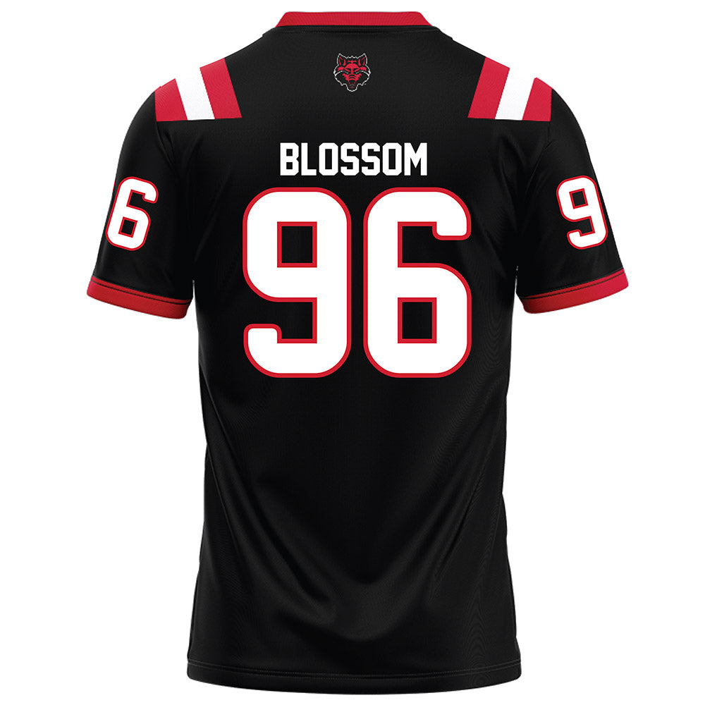 Arkansas State - NCAA Football : Ronnie Blossom - Black Football Jersey-1