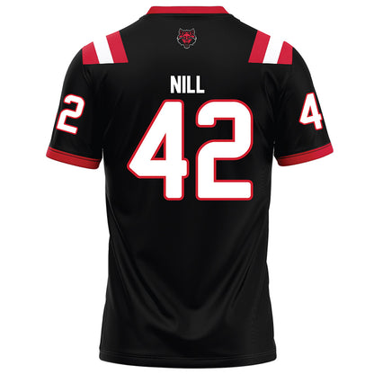 Arkansas State - NCAA Football : Kyle Nill - Black Football Jersey-1