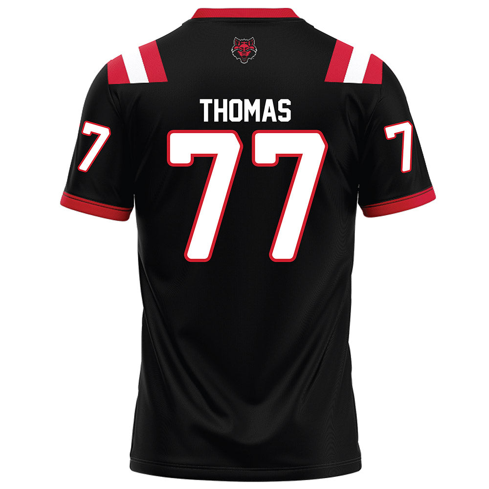 Arkansas State - NCAA Football : Makilan Thomas - Black Football Jersey