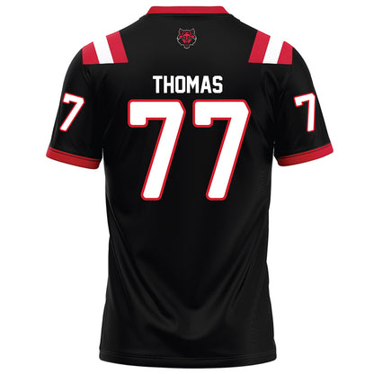 Arkansas State - NCAA Football : Makilan Thomas - Black Football Jersey