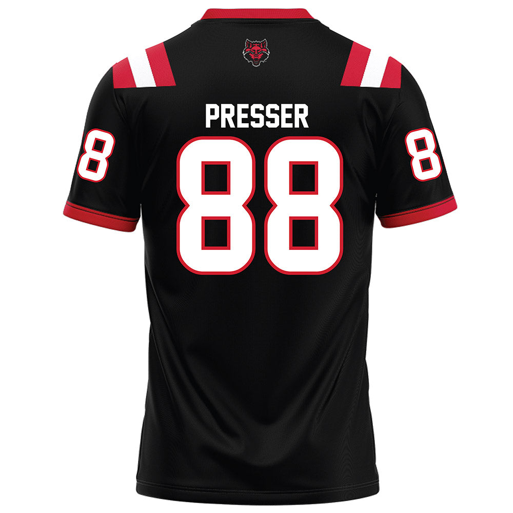 Arkansas State - NCAA Football : Calen Presser - Black Football Jersey-1