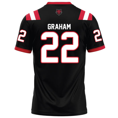 Arkansas State - NCAA Football : Samuel Graham - Black Football Jersey