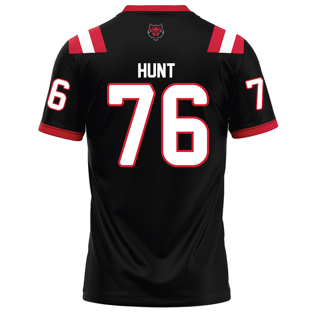 Arkansas State - NCAA Football : Trason Hunt - Black Football Jersey