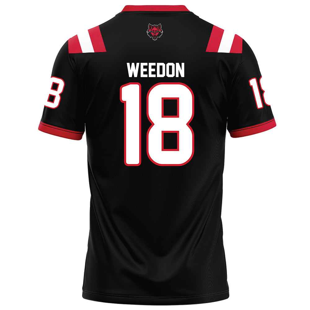 Arkansas State - NCAA Football : Malekhi Weedon - Black Football Jersey-1