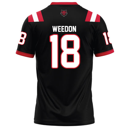 Arkansas State - NCAA Football : Malekhi Weedon - Black Football Jersey-1