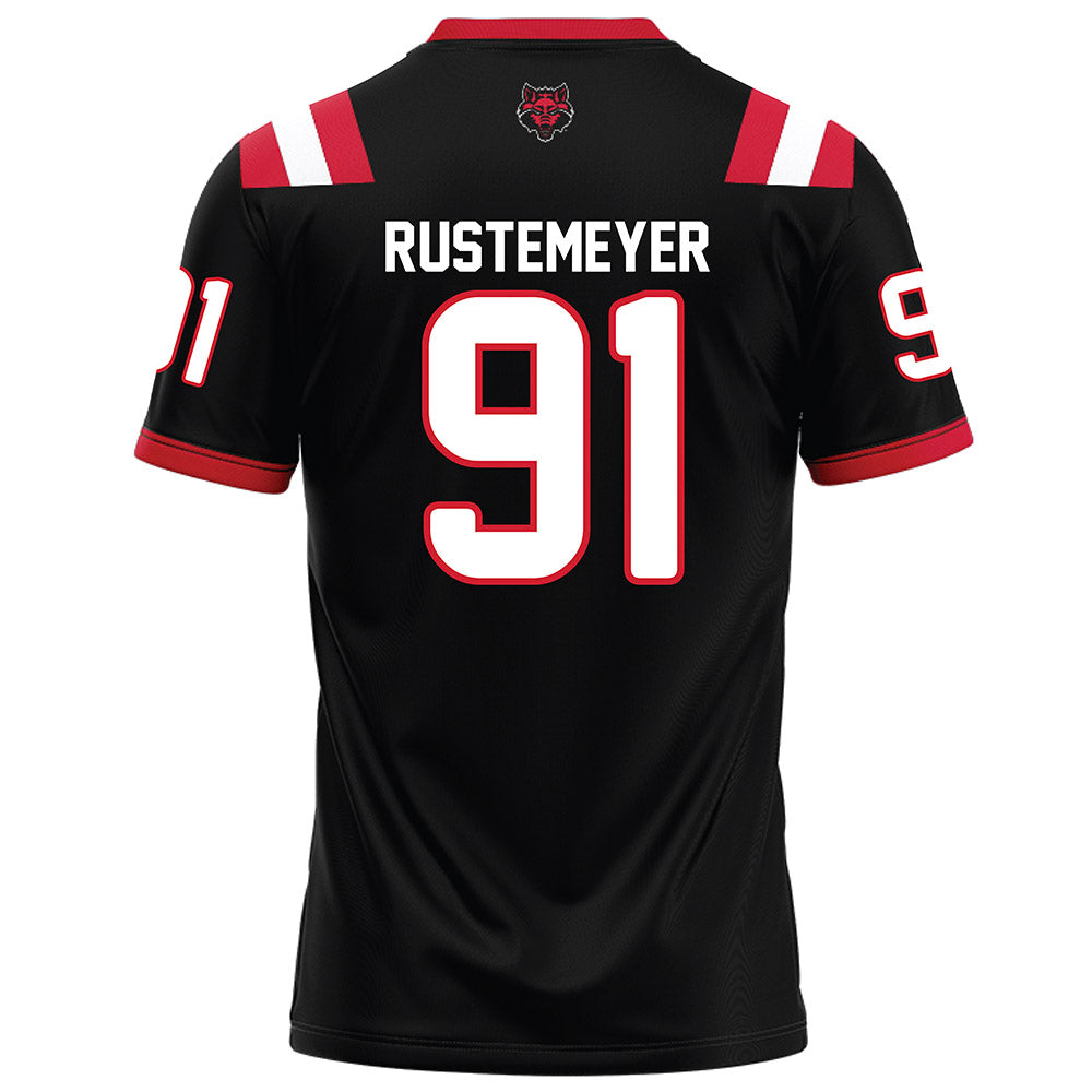 Arkansas State - NCAA Football : Ashtin Rustemeyer - Black Football Jersey