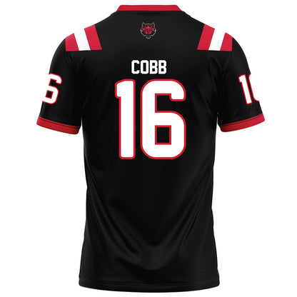 Arkansas State - NCAA Football : Chauncy Cobb - Black Football Jersey