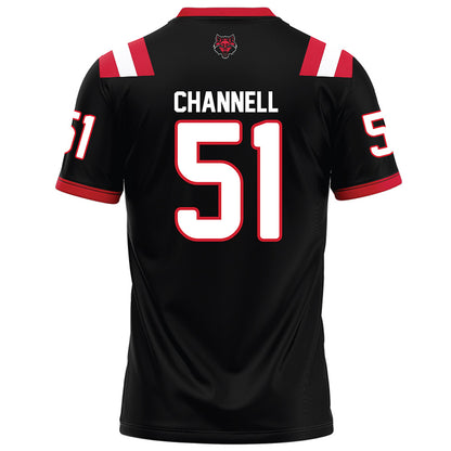 Arkansas State - NCAA Football : Cade Channell - Black Football Jersey-1