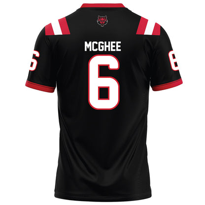 Arkansas State - NCAA Football : AG McGhee - Black Football Jersey-1