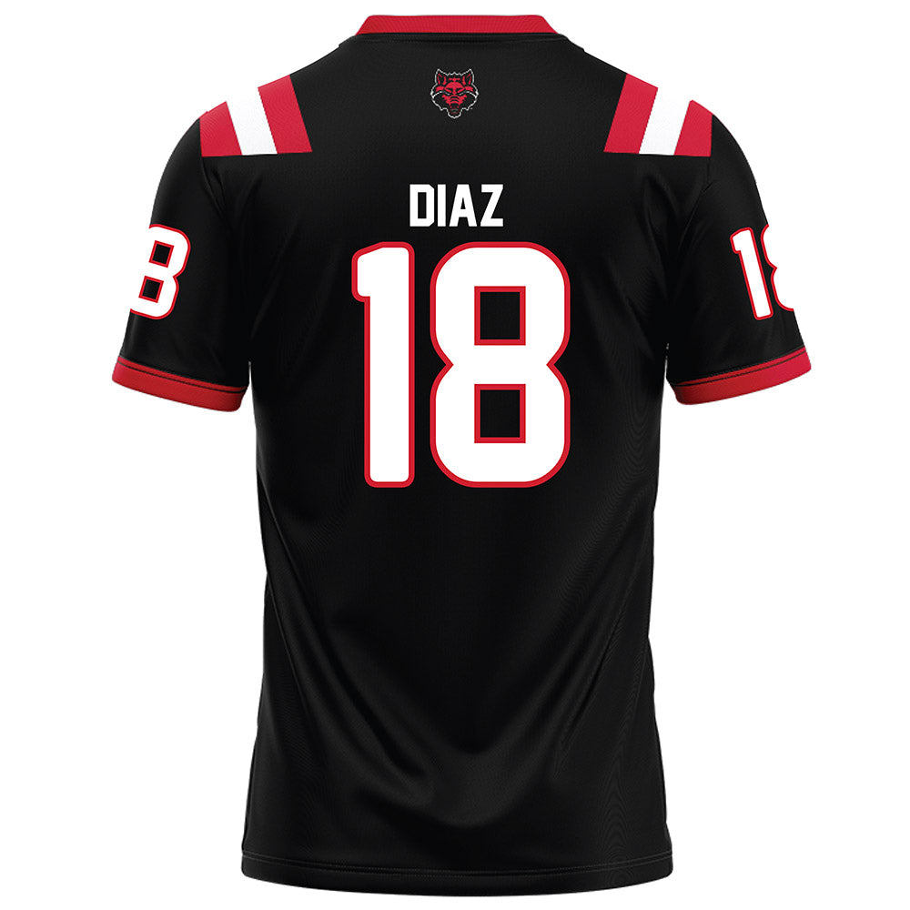 Arkansas State - NCAA Football : Kevin Diaz - Black Football Jersey