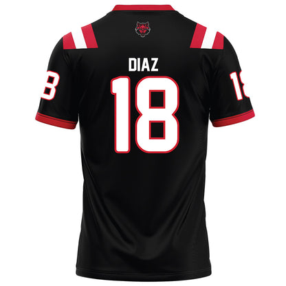 Arkansas State - NCAA Football : Kevin Diaz - Black Football Jersey