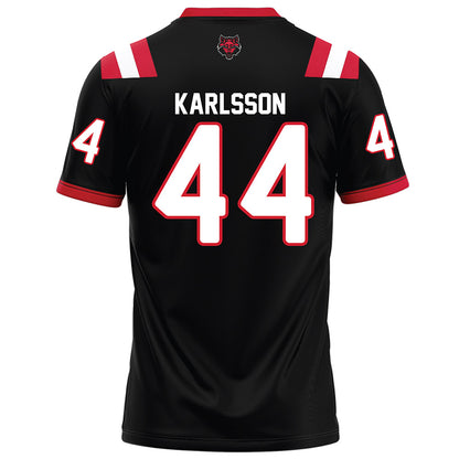 Arkansas State - NCAA Football : Ben Karlsson - Black Football Jersey