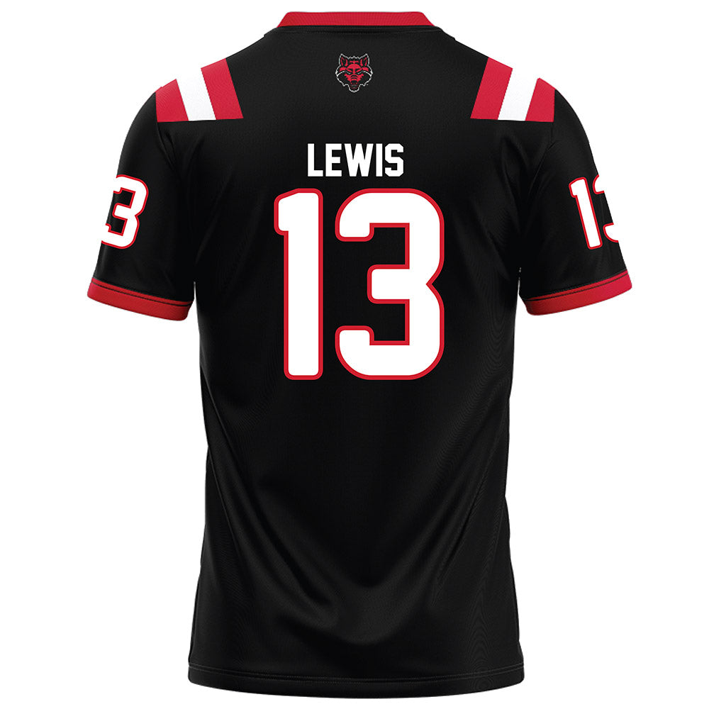 Arkansas State - NCAA Football : Tyrell Lewis - Black Football Jersey-1