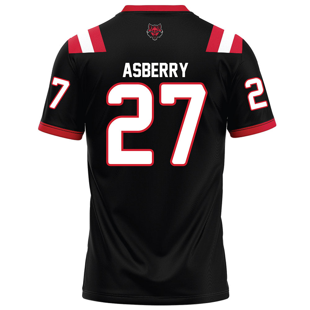 Arkansas State - NCAA Football : Noland Asberry - Black Football Jersey-1