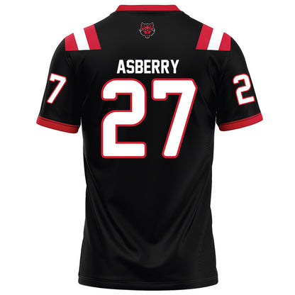 Arkansas State - NCAA Football : Noland Asberry - Black Football Jersey-1