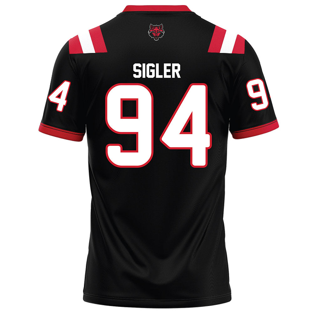 Arkansas State - NCAA Football : Cody Sigler - Black Football Jersey-1