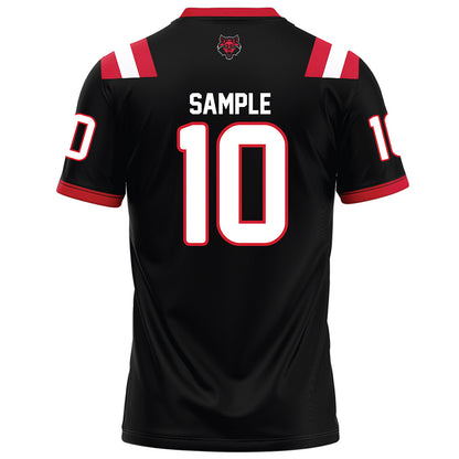 Arkansas State - NCAA Football : Jordan Sample - Black Football Jersey