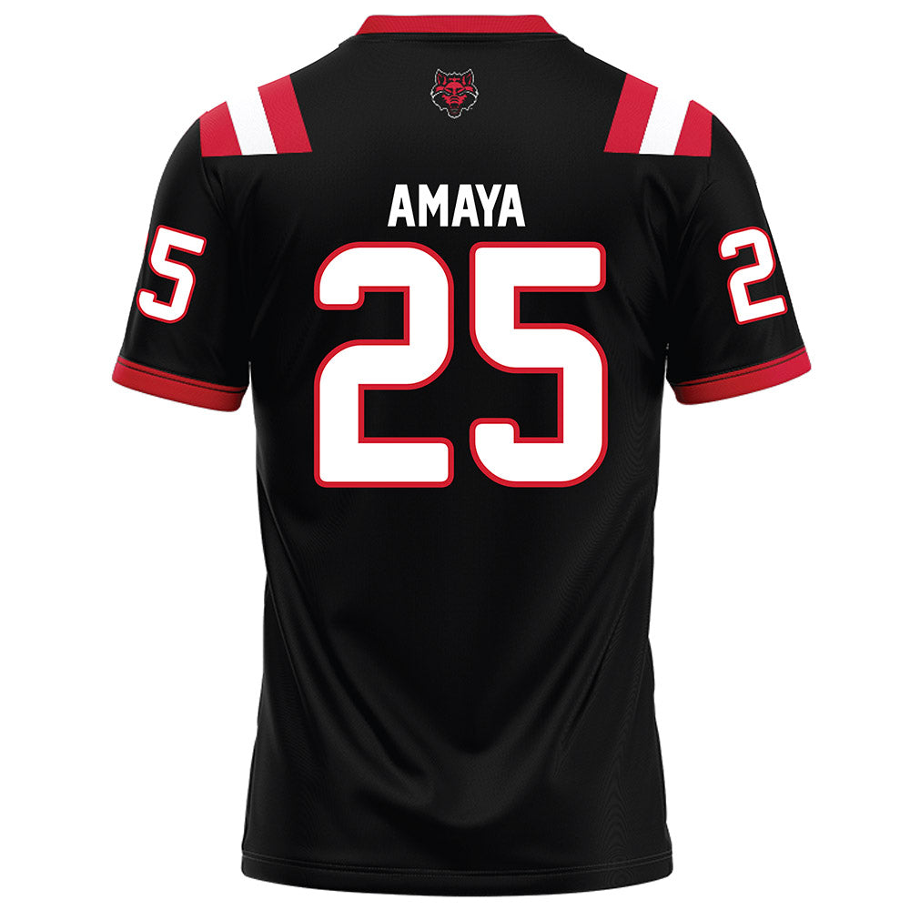 Arkansas State - NCAA Football : Clayton Amaya - Black Football Jersey-1