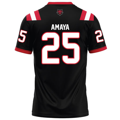 Arkansas State - NCAA Football : Clayton Amaya - Black Football Jersey-1