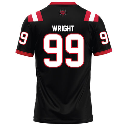 Arkansas State - NCAA Football : Quincy Wright - Black Football Jersey-1