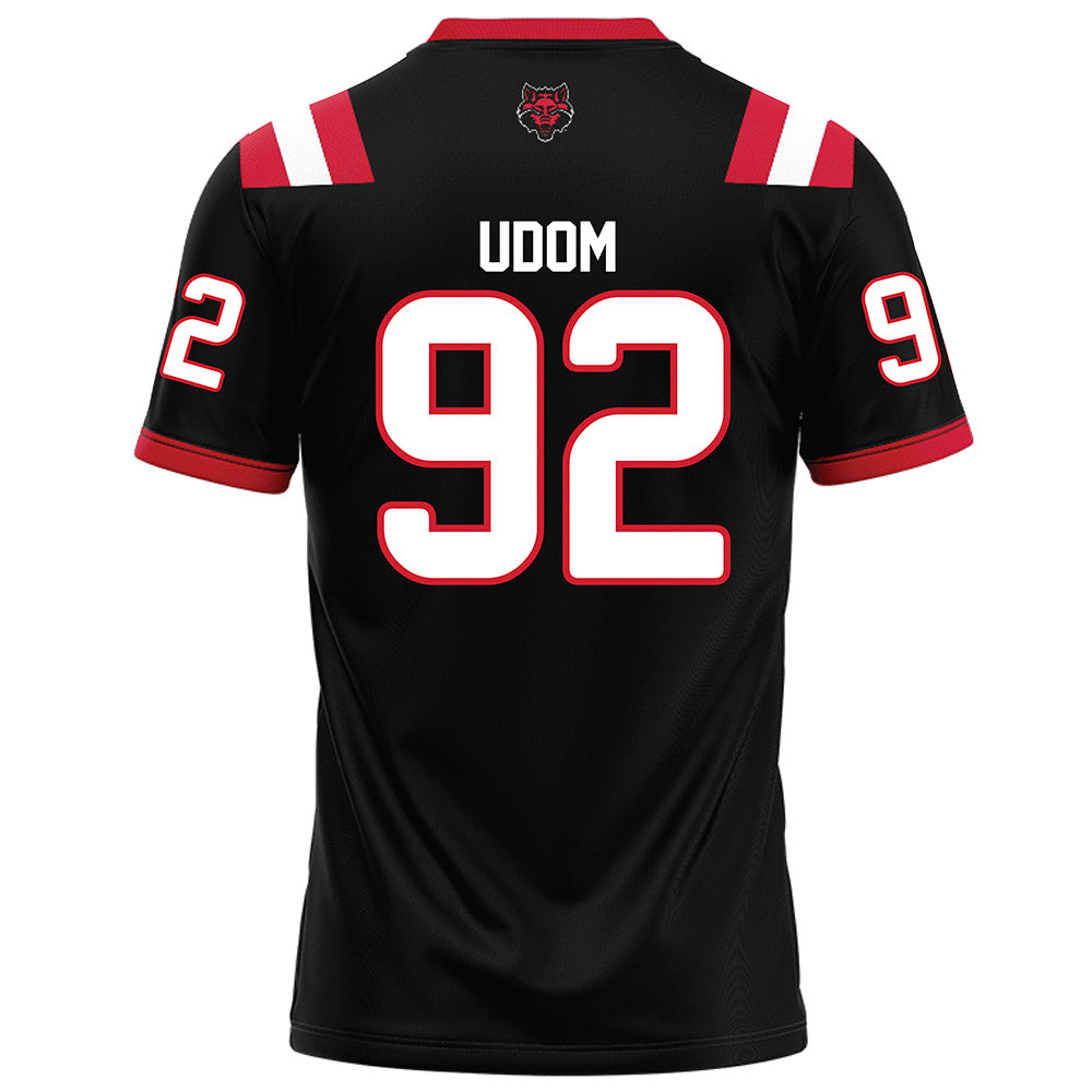 Arkansas State - NCAA Football : Obi Udom - Black Football Jersey