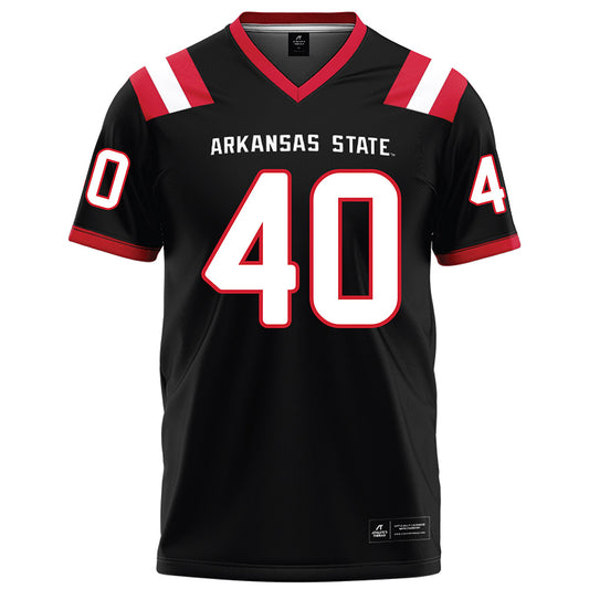 Arkansas State - NCAA Football : Logan Stephens - Black Football Jersey