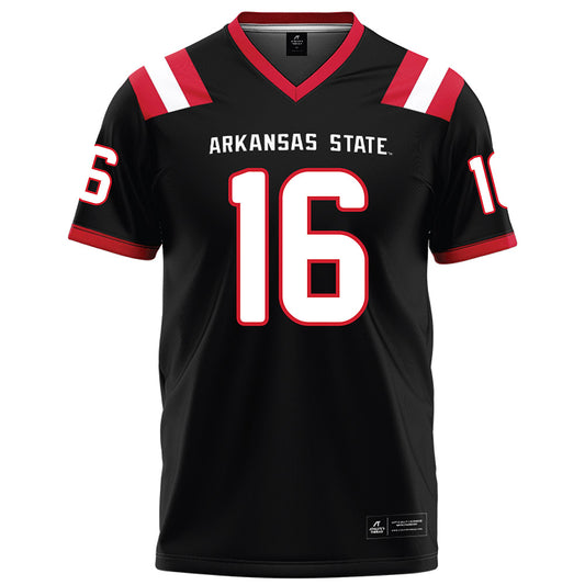 Arkansas State - NCAA Football : Bj Wagner - Black Football Jersey-0
