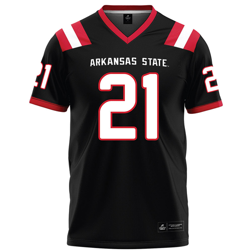 Arkansas State - NCAA Football : Malik McConico - Black Football Jersey-0
